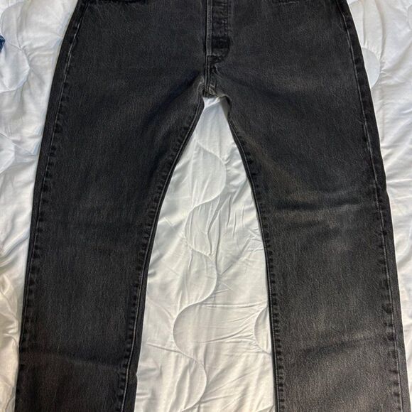 Levi’s 501 Black Jeans Waist 36 Inseam 28 inches - Picture 1 of 16